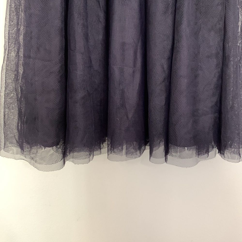 THE CHILDREN’S PLACE Big Girls Navy Blue Floral Lace Tulle Tank Dress Size 10 - Picture 4 of 8